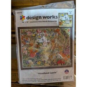 Design Works Woodland Castle Counted Cross Stitch Kit 14"x18" #3263